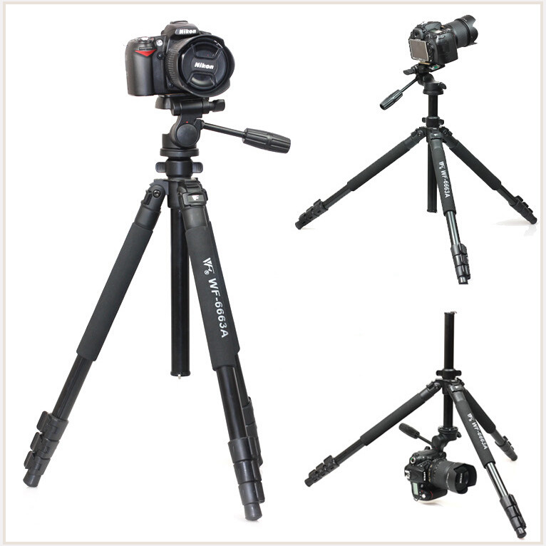 Photography professional Weifeng WF-6663A Tripod for camera Camcorder Binoculars video VCR Phone Cli