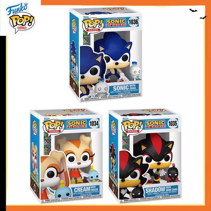 HOT SALE FUNKO POP SONIC THE HEDGEHOG METAL SONIC ANIME CREAM EDITION VINYL FIGURE COLLECTIBLE