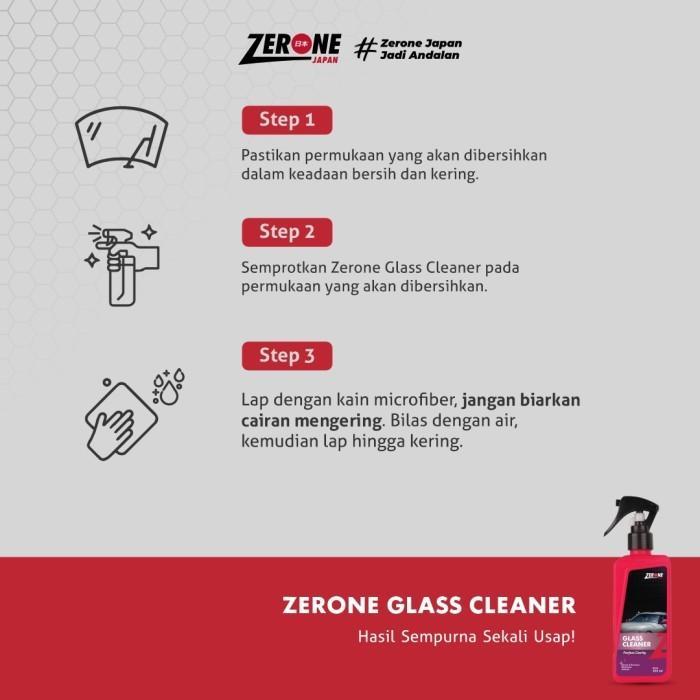 Zerone Japan Paket Glass Coating Pengkilap Body Kendaraan Pembersih Jamur Kaca Ampuh Zerone Instant