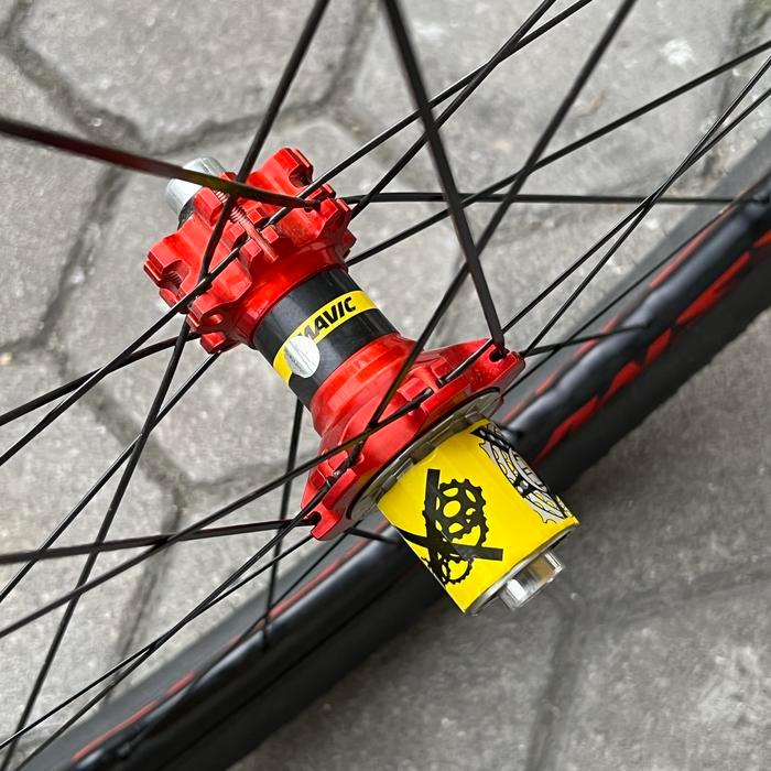 Wheelset 27.5 Mtb Ta Qr Mavic Crossmax Elite Discbrake 6 Bolts 11 Red