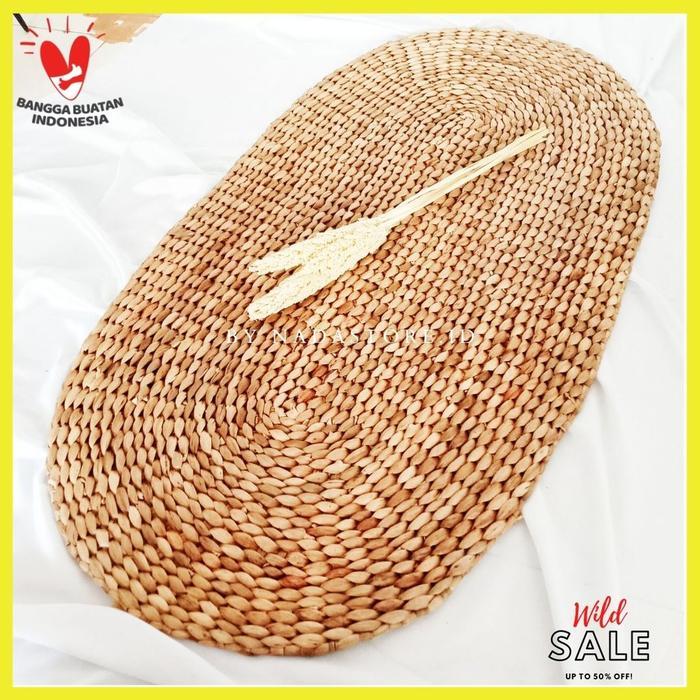Rug / Karpet Anyaman Enceng Gondok Oval