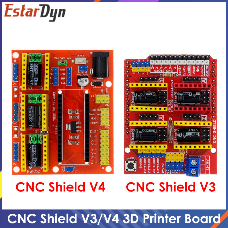 CNC Shield V3/CNC Shield V4 Engraving Machine / 3D Printer / A4988 Driver Expansion Board for Diy