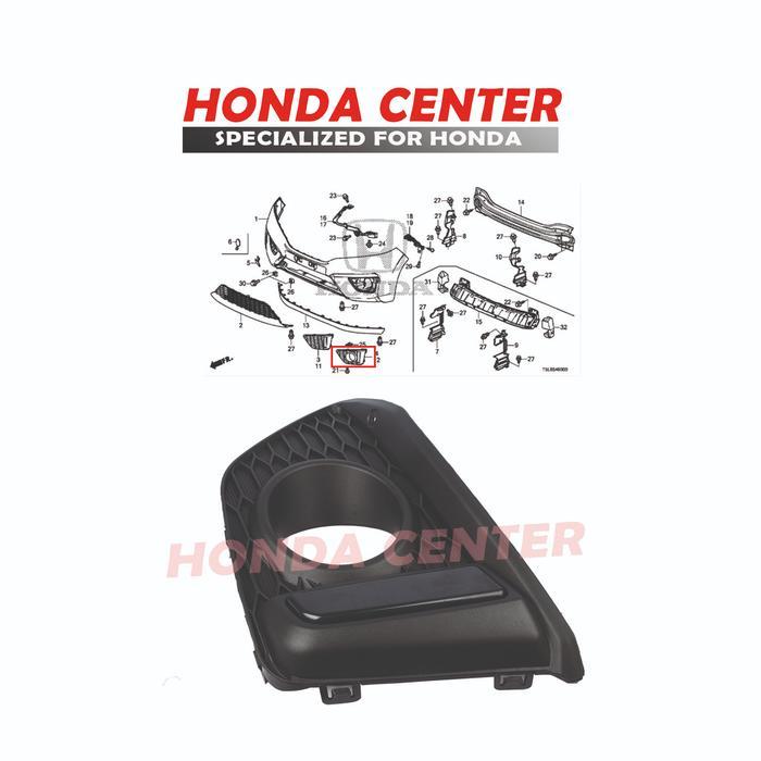 Cover Tutup Garnish Fog Light Lamp Lampu Kabut Jazz Rs 2015 2016 2017