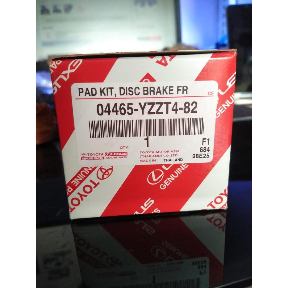 Brake Pad Kampas Rem Depan Fortuner Hilux 2012-2015 04465-Yzzr5-82 04465-Yzzt4-82