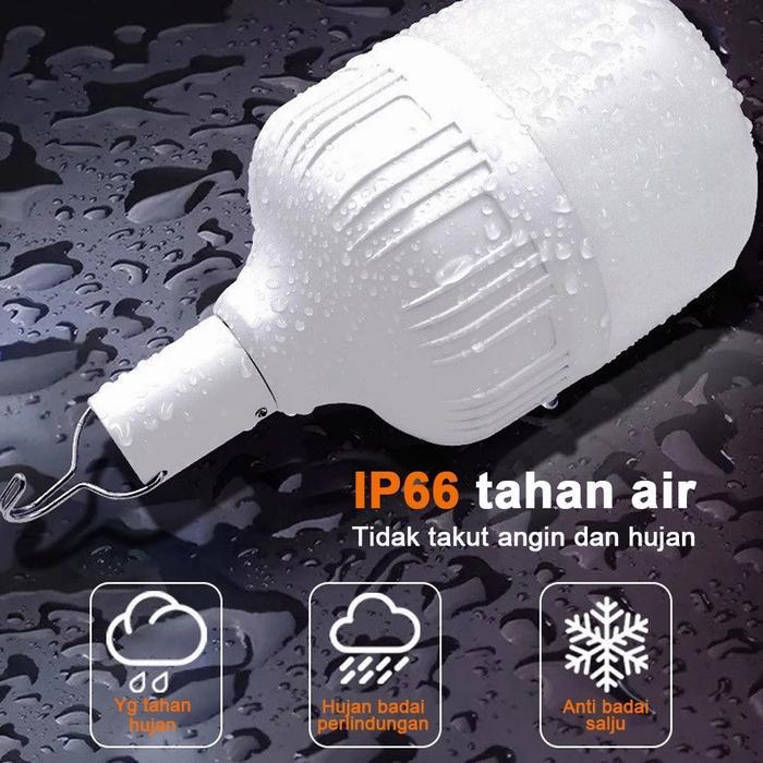 Lampu tenaga surya, lampu bola tenaga surya, tanpa biaya listrik sepanjang tahun, tahan air + kabel