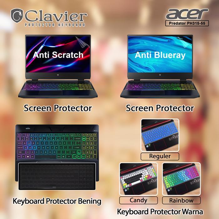 BERKUALITAS Cover Keyboard Screen Protector Garskin Laptop Anti Gores Acer Predator Helios 300