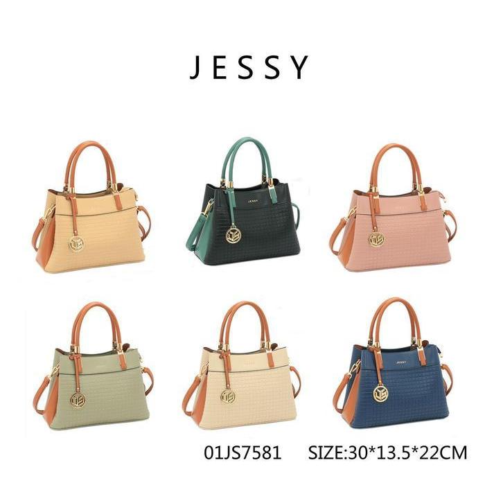 FREE ONGKIR JessyBag Tas Wanita Import Original Handbag JS7581 Elegan & Modern Bahan Kulit Sintetis