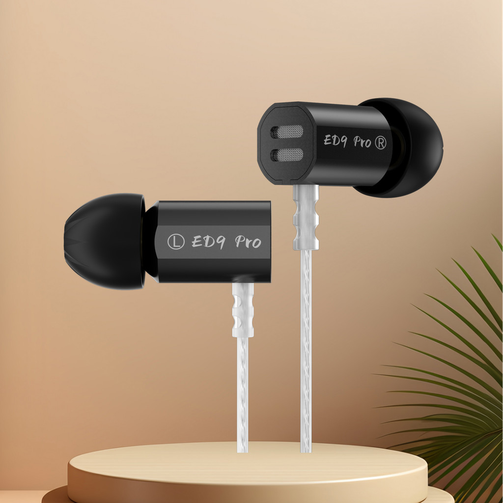 KZ ED9 PRO Zinc Alloy Metal Earphones Detachable Nozzle Design Music Headset