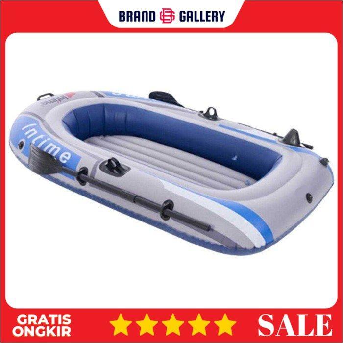 INTIME 400 Perahu Karet Mancing Inflatable Fishing Boat 4 Person