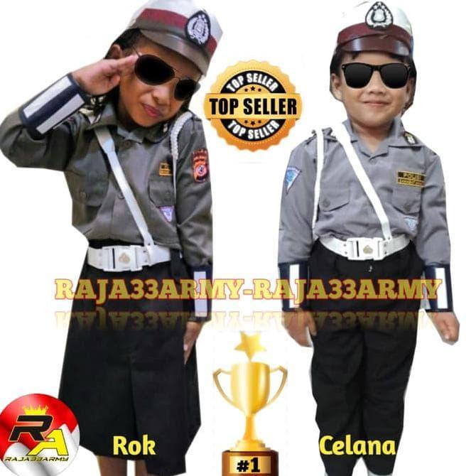 Profesi Anak Polwan Baju Profesi Anak Polwan Cilik Satu Setel Celana Panjang Usia 34 Tahun Polwan Ci