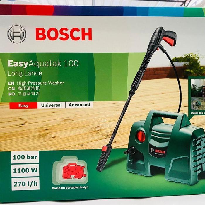 TERBARU BOSCH HIGH PRESSURE CLEANER EASY AQT 100 - JET CLEANER BOSCH AQUATAK