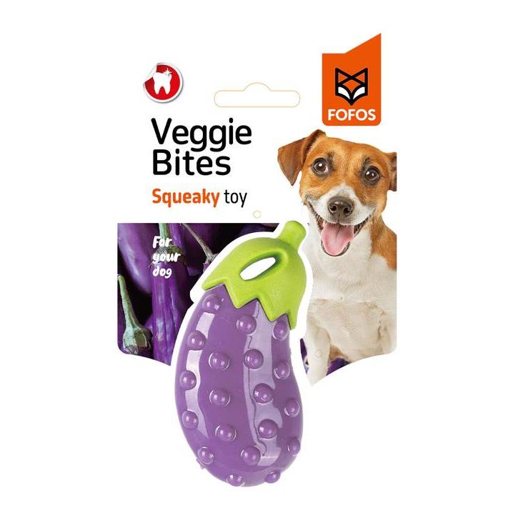 Ada Stok Fofos Veggie-Bites Loud Squeaky Dog Toy (L)