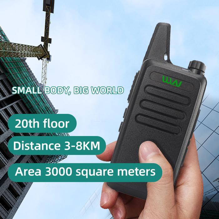 Everystr- Ht Handy Talky Wln Kd C1 Mini Walkie Talkie Uhf Radio Komunikasi Untuk Bisnis Outdoor