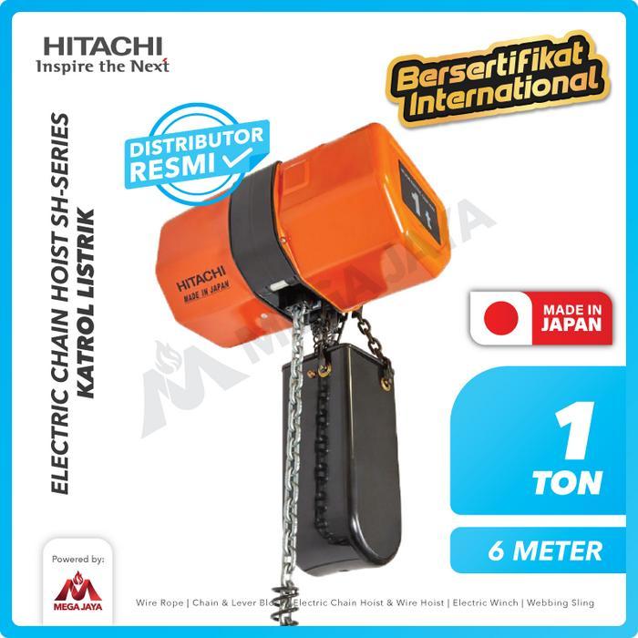 HITACHI Electric Chain Hoist 1 Ton x 6 Meter 3F SH Series