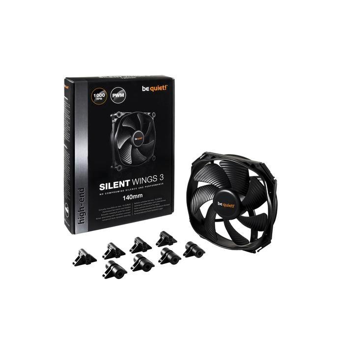 Ada Stok be quiet Silent Wings 3 - 140mm PWM - Silent Version max. 16.4dB(A)