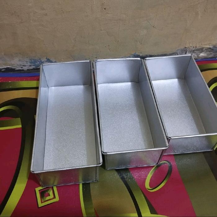 Loyang Brownies Persegi Panjang / Loyang Roti Sobek / Loyang Roti Tawar UK 20x10x7 22x10x7 24x10x7