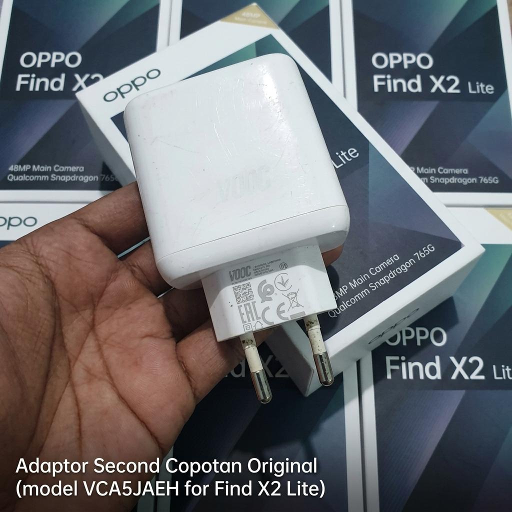 Adaptor Charger OPPO VCA7JDEH Ori Second SuperVOOC 65W Fast Charging 10V 6.5A Untuk OPPO Find X2 Lit