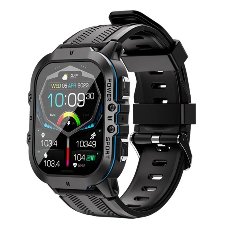 Smart Watch C26 Men Outdoor Sport Bluetooth Call 1.96" Large Screen Health Monitor Fitness Tracker S