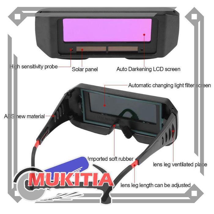 KACAMATA LAS OTOMATIS TOPENG LAS / KACA MATA LAS AUTODARK OTOMATIS GELAP TERANG TOPENG LAS