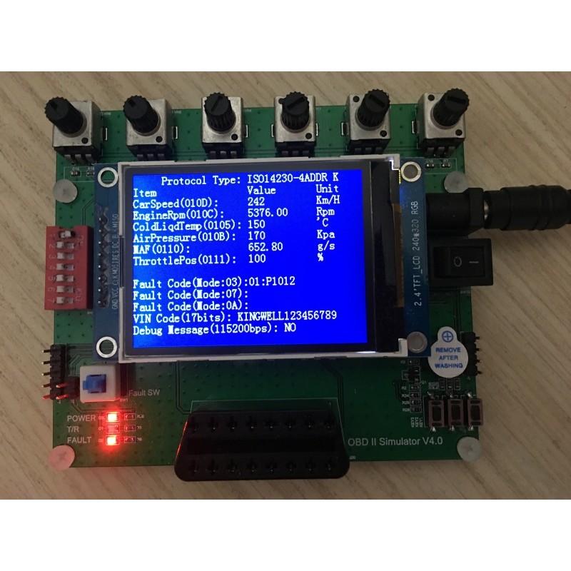 VEHICLE OBD SIMULATOR /ECU SIMULATOR /J1939 SIMULATOR /ELM327 TEST DEVELOPMENT/VEHICLE NETWORKING