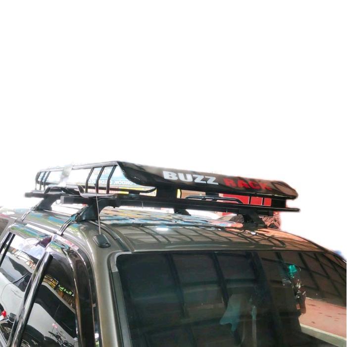 Roof rack roofrack bagasi atas mobil toyota kijang kapsul model buzz rack jepit body ukuran 120x90 C