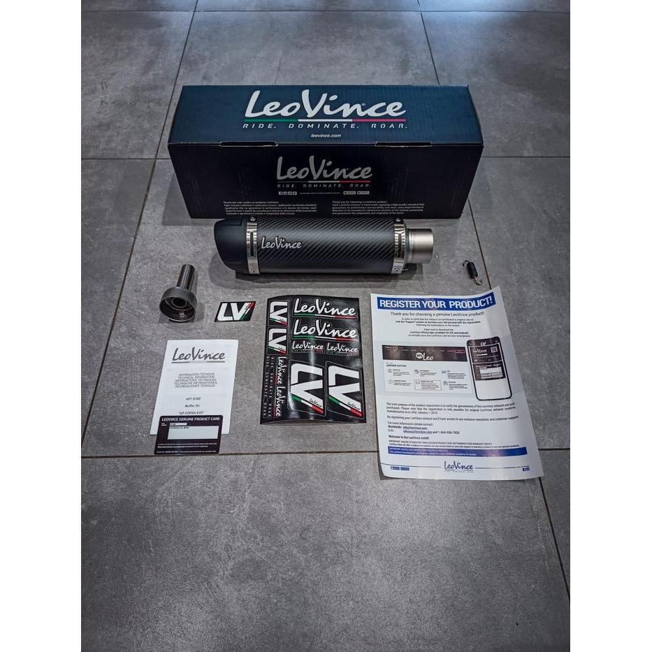 KNALPOT LEOVINCE KAWASAKI ZX25R (HEADER BY GPTECH) - CORSA LONG, PLAIN
