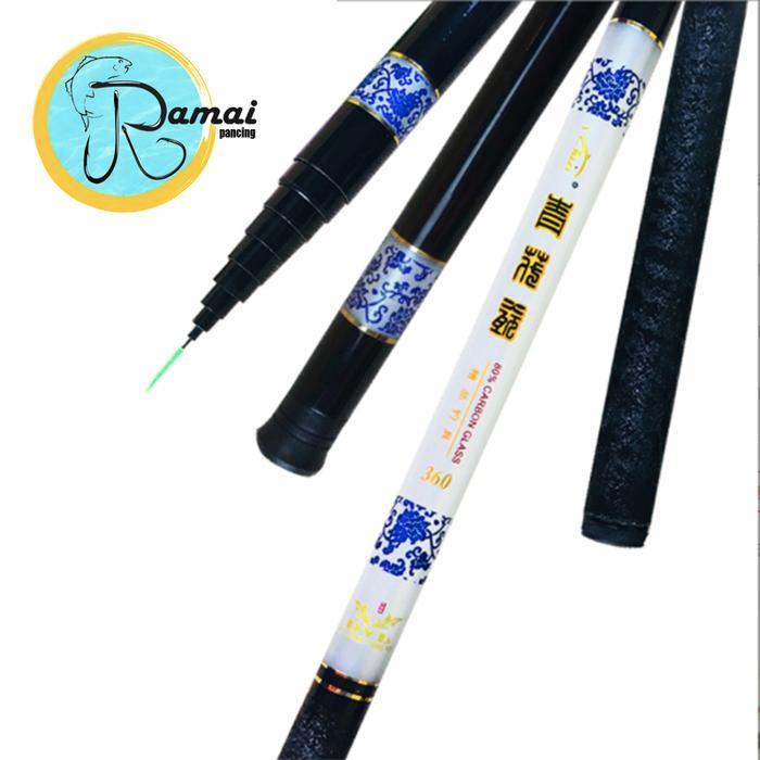 Daiwa Fishing - Joran Tegek 63Cm Ramai Pancing Batik Putih Glossy 360 450 540