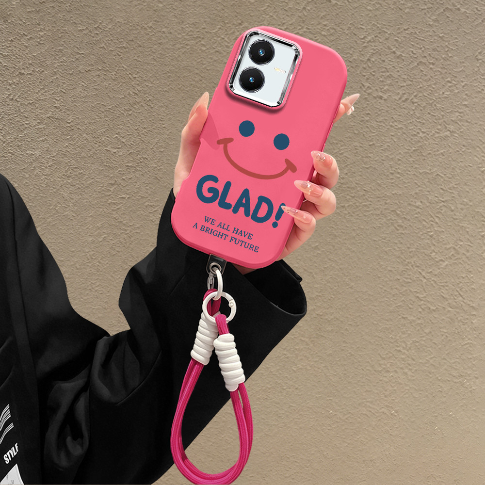 Casing HP Softcase Tali Gantungan Lanyard VIVO Y22 Y22S Y35 Korean Style Cute Lucu PDD-5023