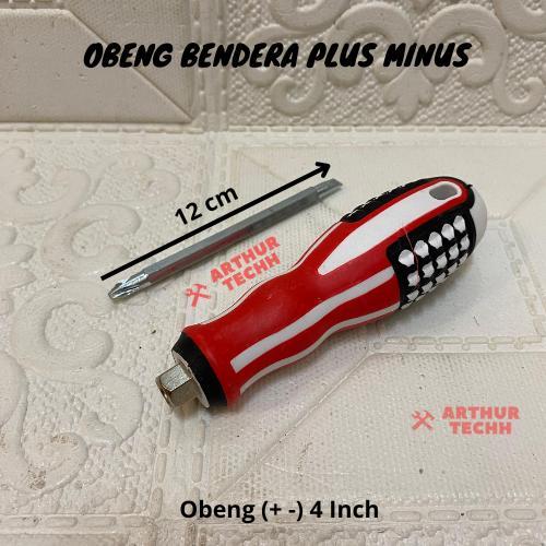 Obeng Bolak Balik Amerika 4 inch 6 inch / Obeng 2 Way USA 4 inch 6 inch