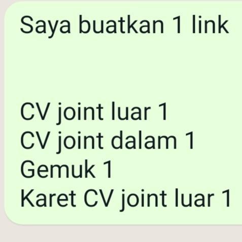 Cv Joint Luar Cv Joint Dalam Karet Boot Gress Aveo