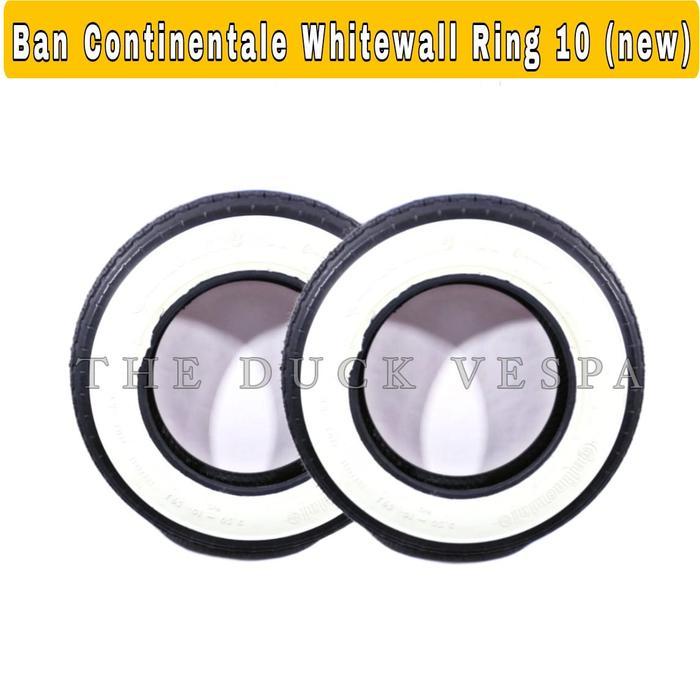 Ban Continental Sepasang Whitewall Ring 10 Vespa VGLB SPRINT GL GSMK