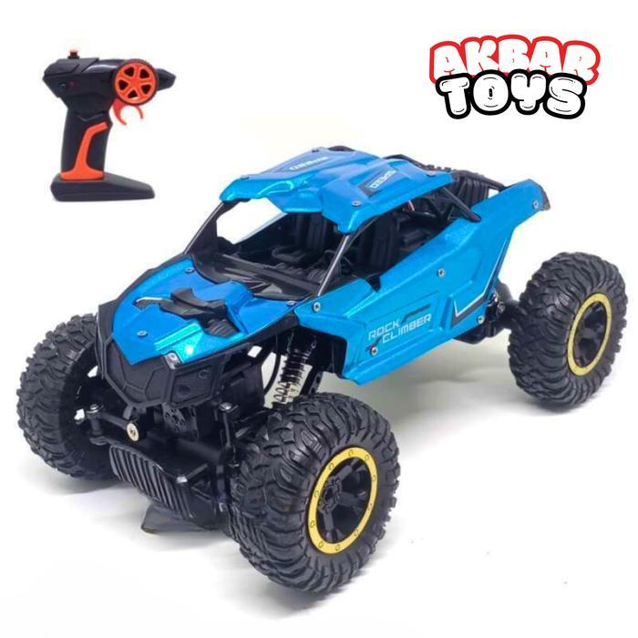 Mobil Remote Control Offroad Speed Gallop Racer Metal Alloy 4WD 2.4GHZ Skala 1:14 - Biru