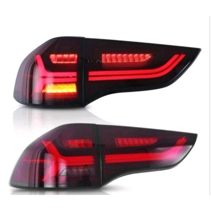 Lampu Stop Stop Lamp Mitsubishi Pajero Sport 2009-2015-Light Bar Audi Style Smoke & Red Smoke - RED 