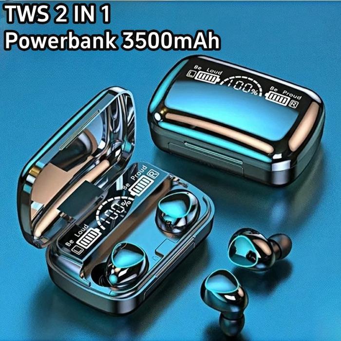AJMCOD TWS M10 Headset Bluetooth COD Full Bass Stereo with Power Bank Gaming Bluetooth TWS M12 M15