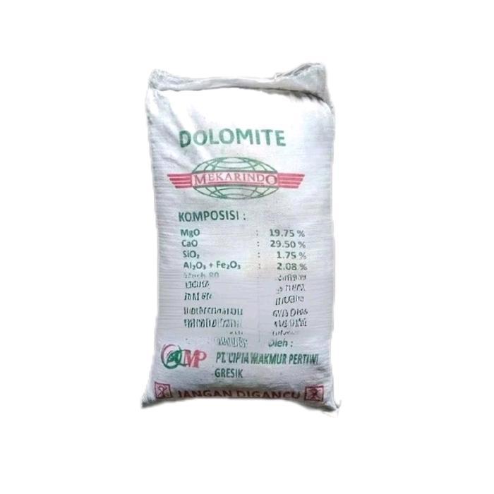 Kapur Pertanian Dolomit 50 Kg -Karung Kapur Dolomit Repack Kapur Tanaman Tambak Ikan Udang Pupuk