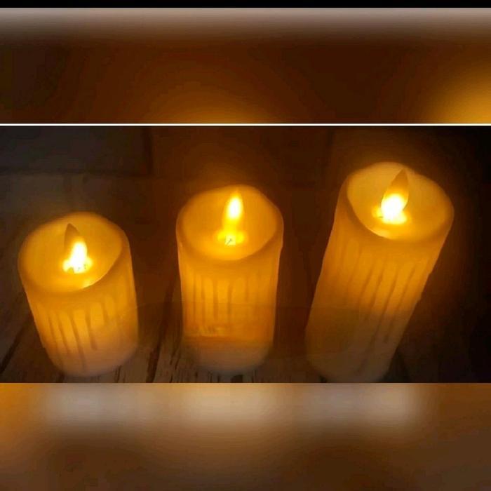 Lilin Baterry Goyang / Lilin Goyang Meleleh / Lilin Led Putih