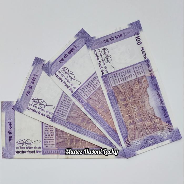 Koleksi India Rupee Pecahan 100 Rupee