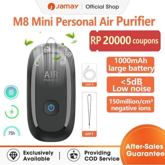 Airvera [NEW] JAMAY M8/M11 Portable Air Purifier ionizer Necklace Mini Personal air purifier
