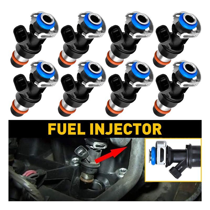 #00D AUTOMOTIVE PARTS & ACCESSORIES,8PCS FUEL INJECTORS FOR 99-07 CHEVY SILVERADO GMC SIERRA YUKON