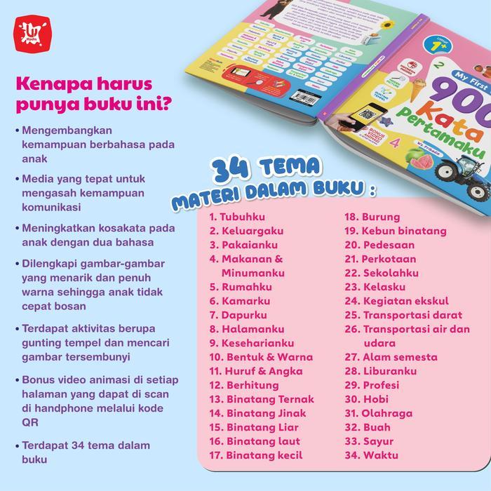 Haruna.Id- Buku Anak - My First Word - 900 Kata Pertamaku- Ws. Pribadie - Bukukaluku Jakarta Books