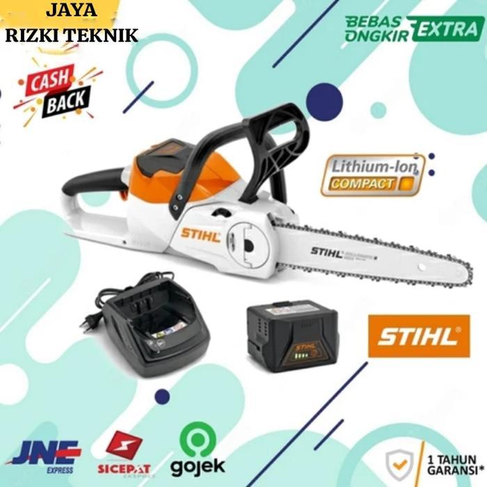 Chainsaw Senso Cordless STIHL MSA 140 BQ Komplit Gergaji Pohon Kayu