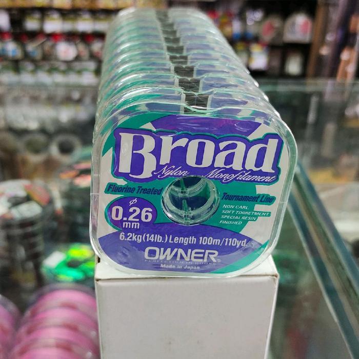 OWNER Senar Pancing Broad OWNER Nylon Monofilament 0.18mm-0.30mm Ideal untuk Mancing Galatama