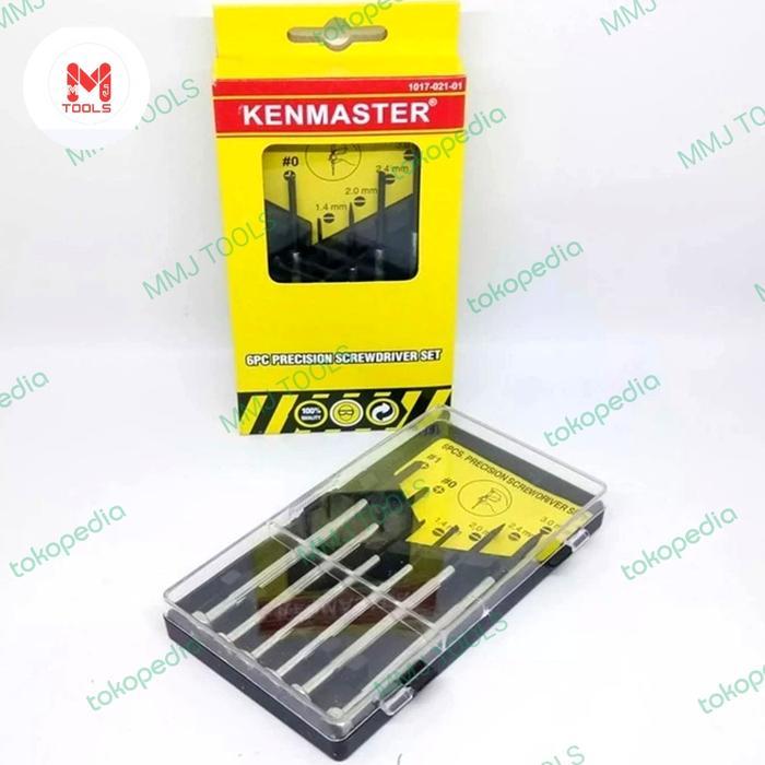 TERBARU Obeng Jam Set KENMASTER 6 pcs - Obeng Mini Serbaguna - Obeng Kacamata READY