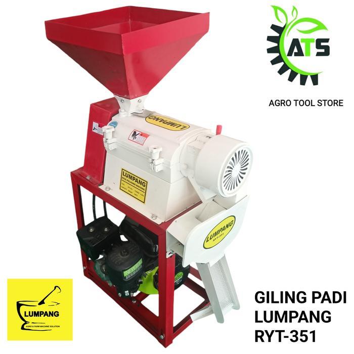 Mesin Giling Padi Lumpang RYT 351 Lesung RYT351 Lengkap Engine 200 - Unit + GX200