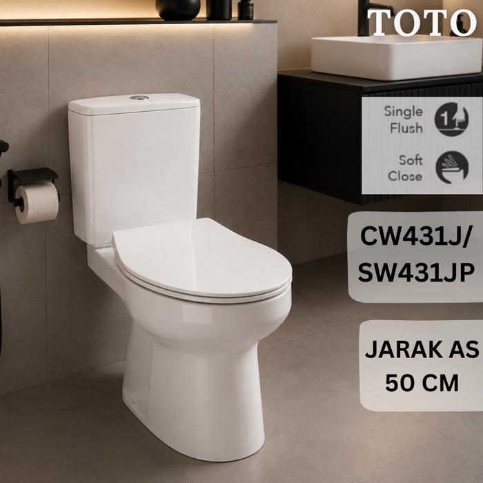 Kloset duduk TOTO CW431 / CW 431 / SW 431 JP / CW431JW - TUTUP STDR