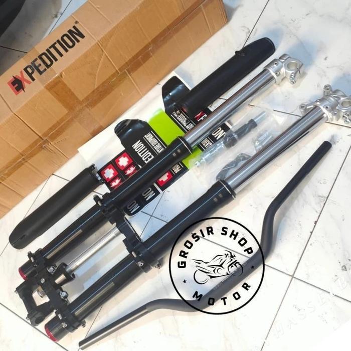 Shock usd real jump Expedition Crf150 Wr155 Klx150 Dtracker 150 - GOLD / BLUE - FULL BLACK