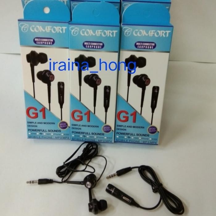 New Handsfree Mega Bass handsfree SUPER Bass headset comfort G1 GROSIR