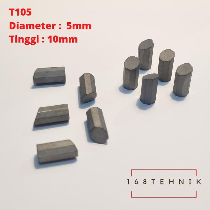 YG-6 T105 BOX isi 437pc / Pahat Widia YG6 T105 / Mata Widia T105