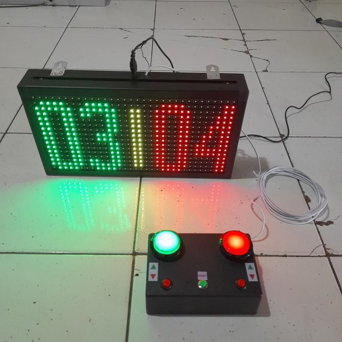 DISKON papan skor bulutangkis 32x16 - display score digital badminton sederha READY STOCK