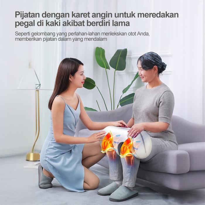 BENBO YJ-908 Alat Pijat Lutut dan Kaki dengan Pemanas Kantung Udara
